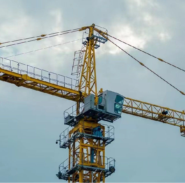 Grúa de torre sin tapa de tipo fundación estacionaria de 10 toneladas PT6515-10