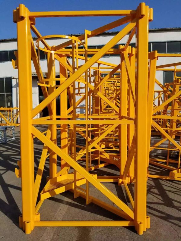 Sinocorp altura y color personalizados 6 toneladas grúa torre de cabeza de martillo para la construcción de edificios altos