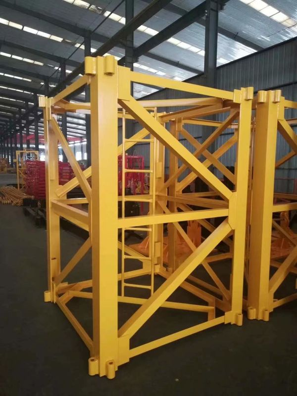 Sinocorp altura y color personalizados 6 toneladas grúa torre de cabeza de martillo para la construcción de edificios altos