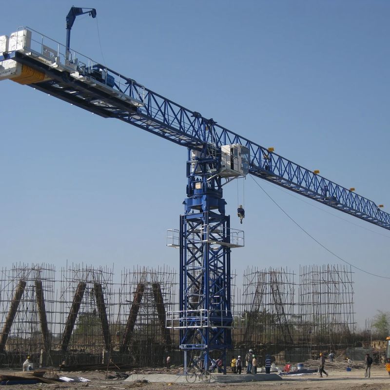 Equipo de grúa de torre plana para la construcción precisa