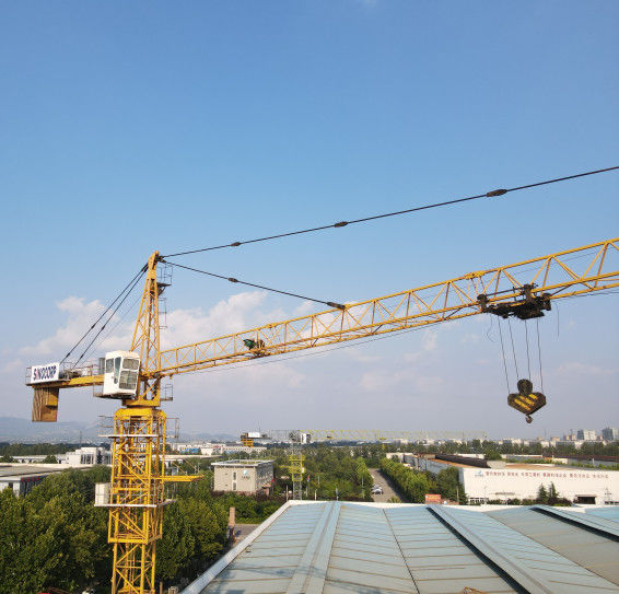 60 metros Máximo radio de trabajo Topless grúa torre de 8 toneladas Perfecto para proyectos a gran escala