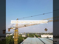 16T cabeza de martillo grúa torre 90m/min QTZ7040-16