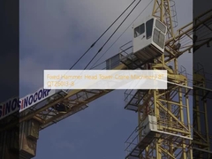 Maquinaria de grúa de torre con cabeza de martillo fija 8T QTZ6013-8